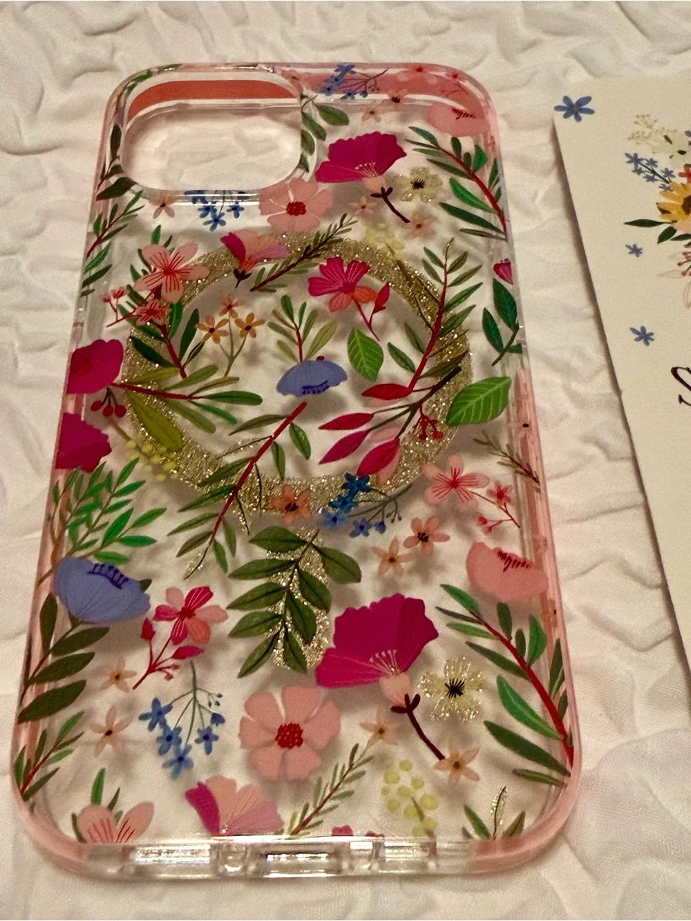 Cell phone case magsafe - iphone 13 14 15 - see packaging - New! Unused. Floral